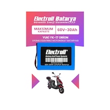 Yuki Yk-17 Orion Uyumlu Batarya Maksimum Kapasite Lifepo4 60v 30ah Elektrikli Motosiklet Bataryası
