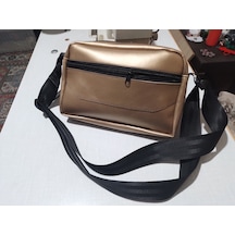 Emre Çanta Dikim Evi Unisex Mini Postacı Çantası Çapraz Omuz Ve Göğüs Çantası Suni Deri Günlük Askılı Çanta 24x16 Cm Bakır