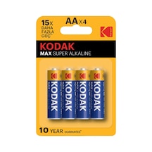 Kodak Max Alkalin Kalem Pil Aa 4'lü - 7 Adet Tarı Beyaz