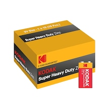 Kodak 10 Adet Çinko Karbon Shrink 9 Volt Pil