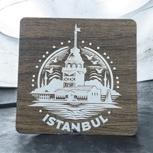 6 Lı Mdf Bardak Altlığı Dekoratif Ecceca1003 Karışık