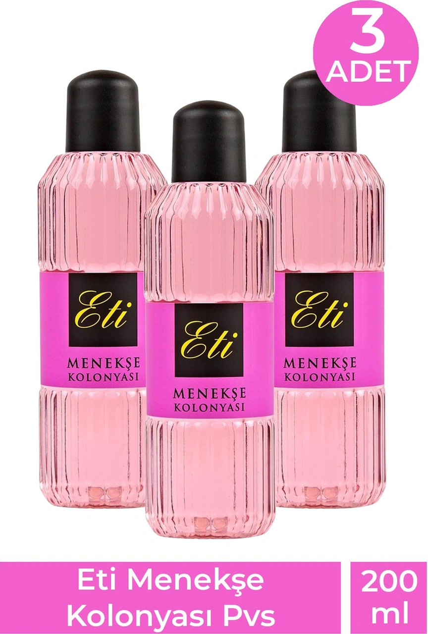 Eti Menekşe Kolonyası Pvc 200 Ml 3 Adet
