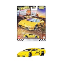 Hot Wheels Premium '95 Lamborghini Diablo Sv - Boulevard Sarı 1/64 Diecast Model Araba Çok Renkli