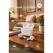 Ses Aracı Taşınabilir Ürün Çalışma Aleti Bluetooth Kulaklık Kulak İçi Anc Trm-go2 Beyaz