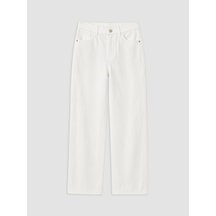 Lcw Vision Ekru Yüksek Bel Straight Fit Kadın Jean Pantolon