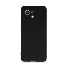 Xiaomi Mi 11 Kılıf Nano İçi Kadife Silikon - Siyah 0.2M-Çok Renkli