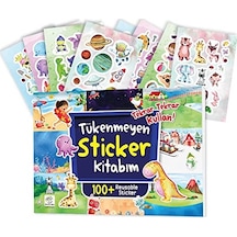 Tükenmeyen Sticker Kitabım 100+ Tekrar Tekrar Kullanılabilen Sticker Abanoz