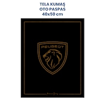 Tela Kumaş Suya Dayanıklı 40x50cm Peugeot 50adet Oto Paspas Siyah