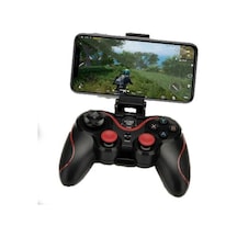 Bluetooth Bağlantılı Siyah Gamepad, Pc Uyumlu, Telefon Standı Dahil,