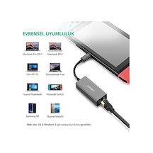 Type-c Ethernet Adaptörü, Siyah
