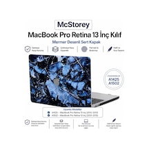 Macbook Pro 13 İnç Kılıf A1425 A1502 Uyumlu Sert Kapak Hard Case Koruyucu Retina 13 Laptop Kılıfı Kristal Taş Desenli Çizilmeye Dayanıklı İnce Hafif Koruma Marble 28 Belirtilmemiş