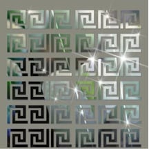 Labirent Bordür Aynalı Pleksi 60'lı Gümüş Pleksi