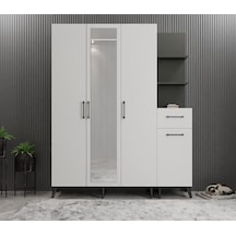 Açelya Aynalı Portmanto Vestiyer Ayakkabılık Fb - M3 Montaj Dahil 140 Cm Açelya Aynalı Portmanto Vestiyer Ayakkabılık Fb - M3 Montaj Dahil 140 Cm