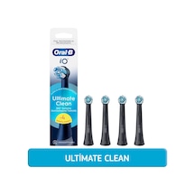 Oral-B İo Ultimate Clean Diş Fırçası Yedek Başlığı Siyah 4'lü