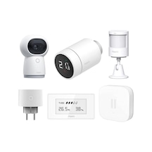Akıllı Ev Güvenlik Seti, Kamera, Hareket Sensörü, Termostat Ve Hub, Google Home, Apple Homekit, Alexa Ve Matter Uyu