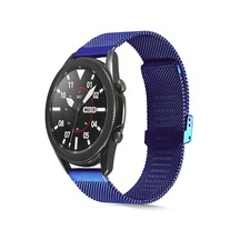 Gear S3 Uyumlu Krd-45 22mm Metal Mtr Kordon-mavi
