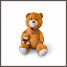 Bezos 62518 100 Cm Yavrulu Ayı Peluş Nxrlvng Çok Renkli