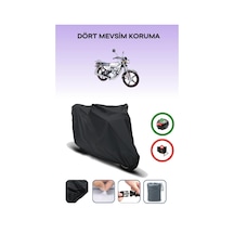Kuba Cg 100/km125-6 Siyah Motosiklet Brandası Arka Çanta Uyumlu
