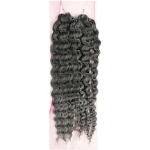 Nice Bulk Afro Su Dalgası / Siyah / Gri Ombreli - Elwm-463232 Çok Renkli