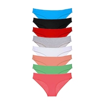 8 Adet Süper Eko Set Likralı Kadın Slip Külot Set 6 Beden: Xl Standart