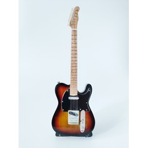 El Yapımı 1/4 Ölçek Minyatür Elektro Gitar Telecaster Sunburst