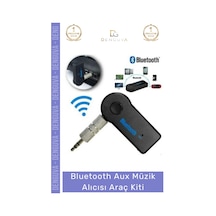 Araçkiti Kablosuz Bluetooth Ses Aktarım Modülü Mikrofonlu Handsfree Aux Müzik Alıcısı Araç Kiti