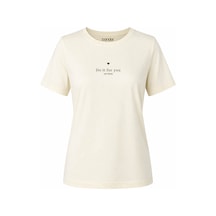 Trender Do It For You Baskı Sarı Kadın T-shirt 26yl71595010