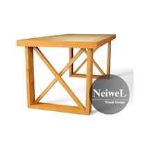 Neiwel Mai X Doğal Ahşap Mutfak Ve Yemek Masası-100-260 Açık Ceviz Neiwel Mai X Doğal Ahşap Mutfak Ve Yemek Masası-100-260 Açık Ceviz