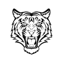 Kaplan Kafası Sticker 10 X 11 Cm