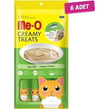 6 ADET - Me-o Meo Kremalı Mavi Yüzgeçli Orkinos Balıklı Kedi Sıvı