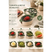 Porsima Sc-299 Yumurta Ve Meyve Dilimleyici Çok Amaçlı Doğrayıcı Renkli