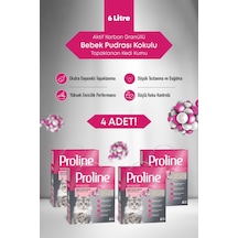 Proline Bebek Pudrası Kokulu Kedi Kumu 4x6lt.