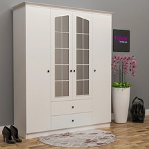 Bale Gardırop Mdf Sis Gri