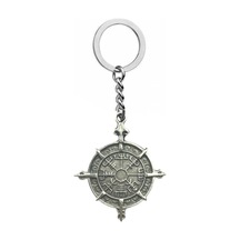 Viking Pusulası Vegvísir Figürlü Unisex Anahtarlık Koruma Ve Mitolojik Anlam Taşıyan Aksesuar
