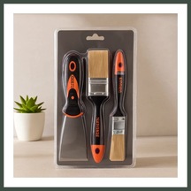 Bezos Boyacı Seti 3 Parça 50 Mm Spatula Ve 2 Kestirme Fırça Nhr