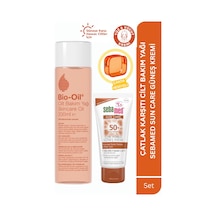 Bio-Oil Cilt Bakım Yağı 200 ML + Sun Care Güneş Kremi SPF50+ + Makyaj Çantası