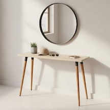 Mobenta Basic Entry: Modern Masif Dresuar, Antre Konsolu - 110x35 Bz Krem