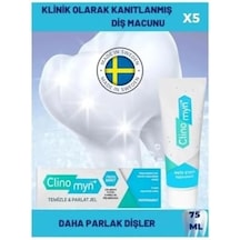 Clınomyn Fresh Diş Beyazlatan Ve Parlatan Jel Diş Macunu 75 Ml X 5 Adet