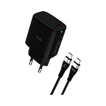 Linktech C316 45W Pd Gan3 Qc 4.0 Type-C To Type-C Kablolu Şarj Aleti Set