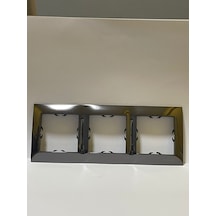 Simon Metal Koyu Çelik Üçlü Çerçeve