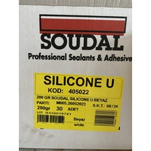 280gr Soudal Silikon Beyaz 30 Adet 1koli