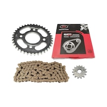 125cg Model Ön-arka Dişli Zincir Set 428h 128l 38-15t