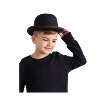 Charlie Chaplin Stil Çocuk Şapkası Siyah Melon Flzdgnkr - 53 Parti Şapkası