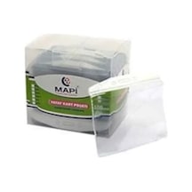 Mapi Kart Poşeti Yatay 86X54 Oval 10 Adet Beyaz-Şeffaf
