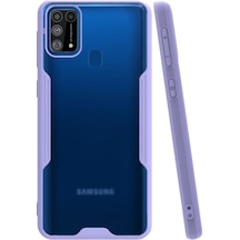 Samsung Galaxy M31 ile Uyumlu Kapak Colorful Kamera Korumalı Silikon Kılıf