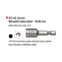 Cetaform Bt1045 Manyetik Mıknatıslı Bits Somun Lokma Adaptö 10x45