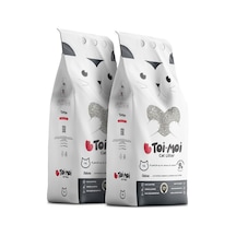 Toi Moi 2'li Avantajlı Paket - Aktif Karbonlu Sodyum Bentonit Kedi Kumu 2x10 Kg