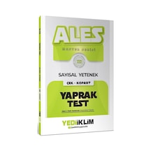 Yediiklim Yayınları 2027 Ales Sayısal Yetenek Çek Kopart Yaprak Test