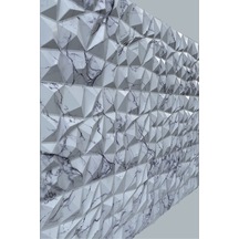 3 Boyutlu Mermer Desenli Pvc Duvar Paneli Kristal 50-50 Cm 4 Adet-1 Metrekare