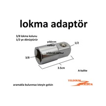 Lokma Kolu Düşürücü 1/2-3/8 Cırcır Lokma Ara Adaptör